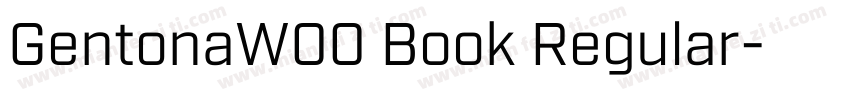 GentonaW00 Book Regular字体转换